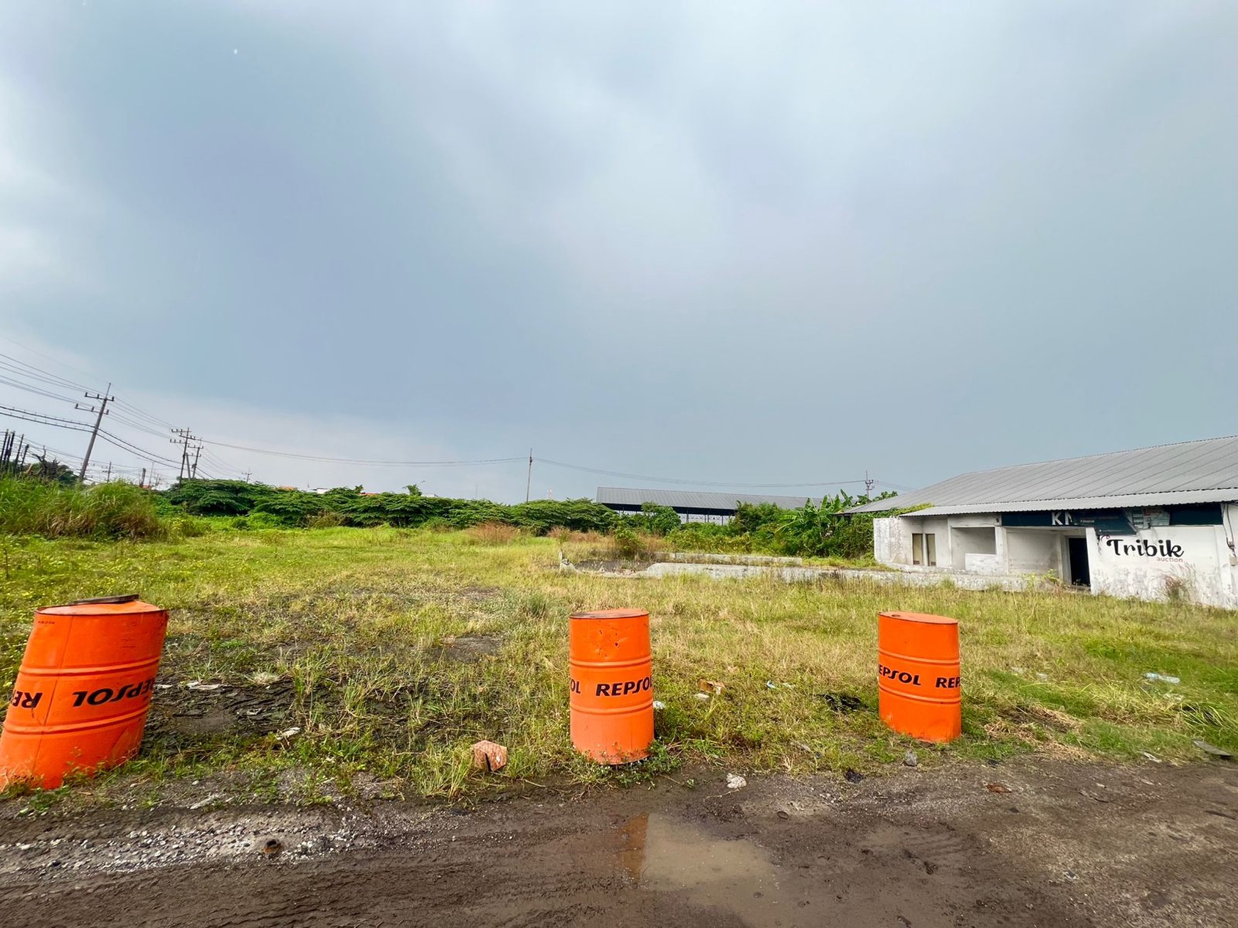 JUAL CEPAT Tanah dan Gudang (Ex. Bengkel) Kawasan Industri Raya Gilang Sidoarjo