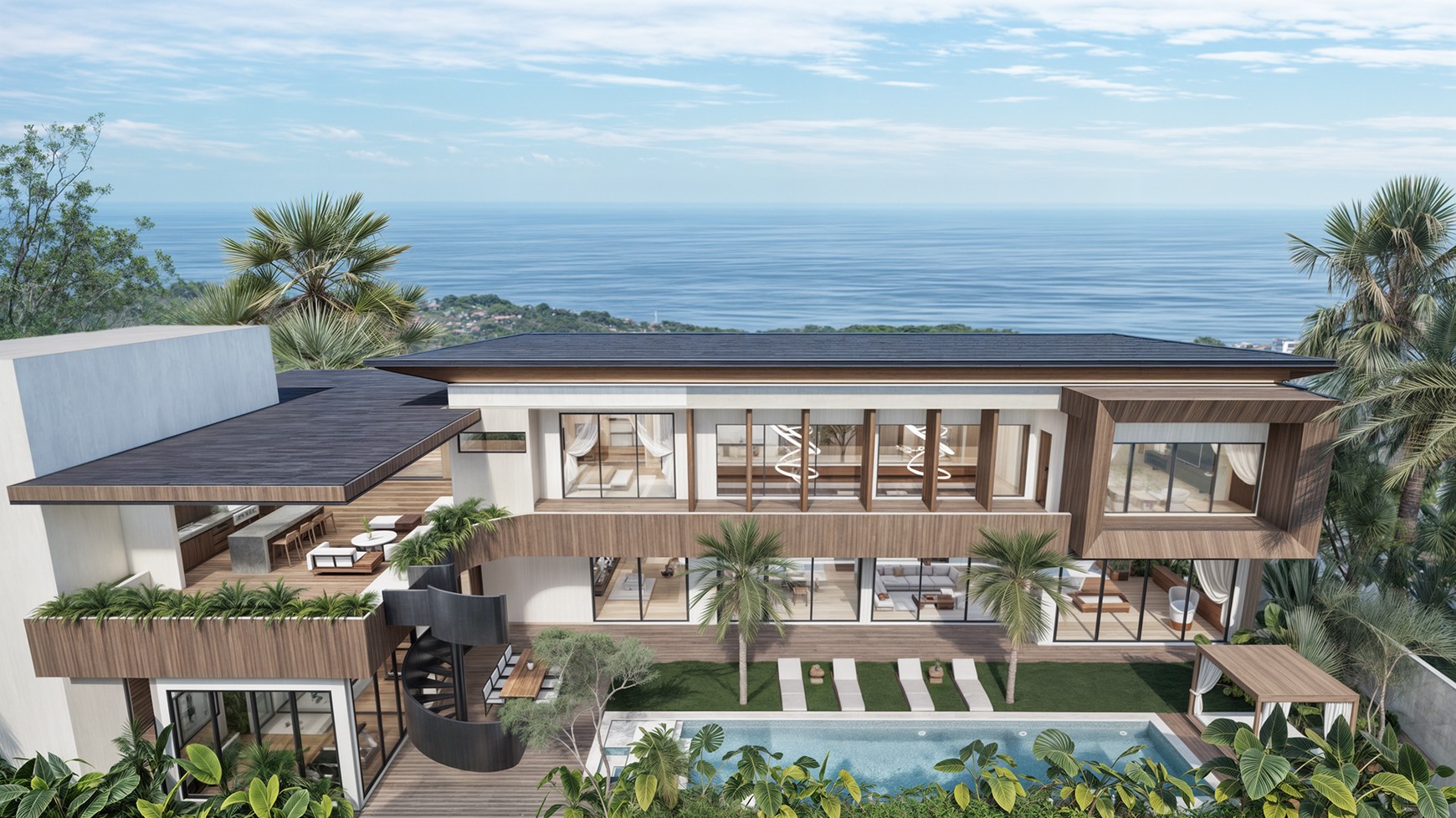 Stunning Big Villa Freehold Ocean View In Uluwatu Bali
