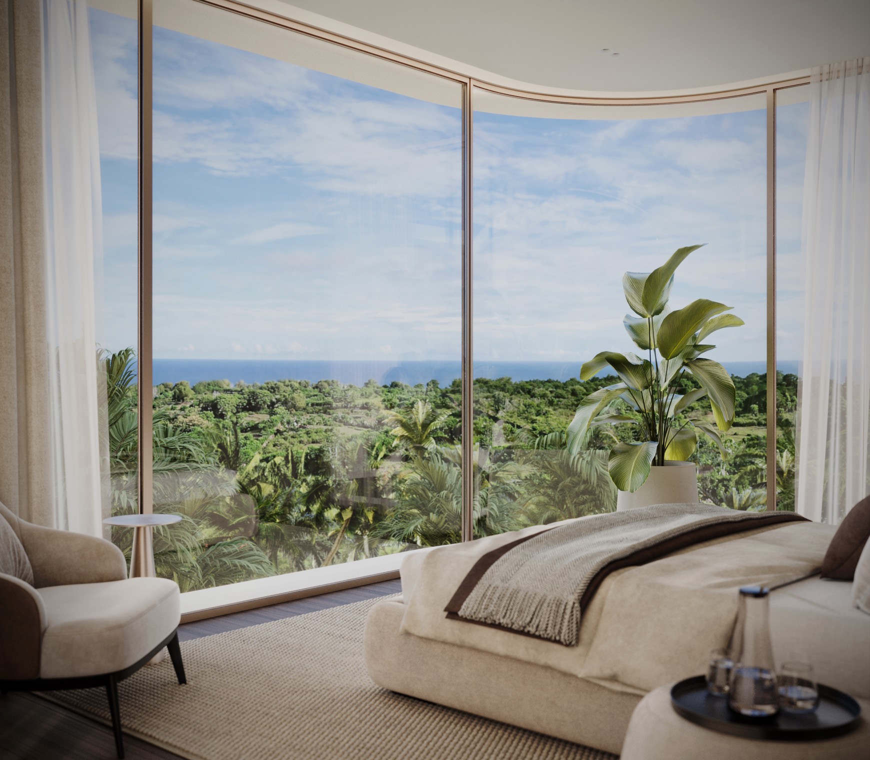 Leasehold - Luxurious 4-Bedroom Ocean View Villa Near Melasti Beach, Uluwatu, Bali