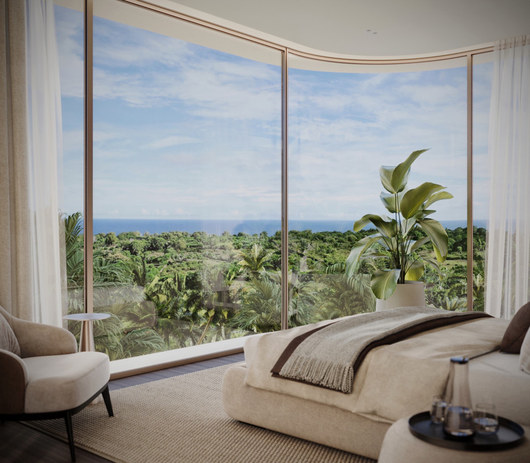Leasehold - Luxurious 4-Bedroom Ocean View Villa Near Melasti Beach, Uluwatu, Bali