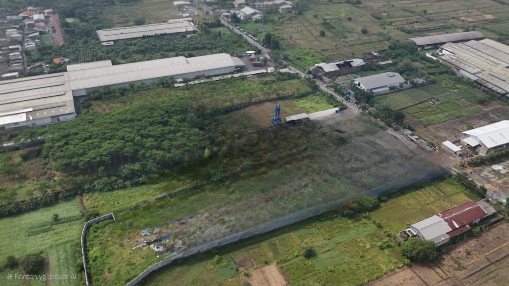 Tanah Industri Zona Merah di Mojowarno, Jombang Dekat Akses ke Jalan Tol