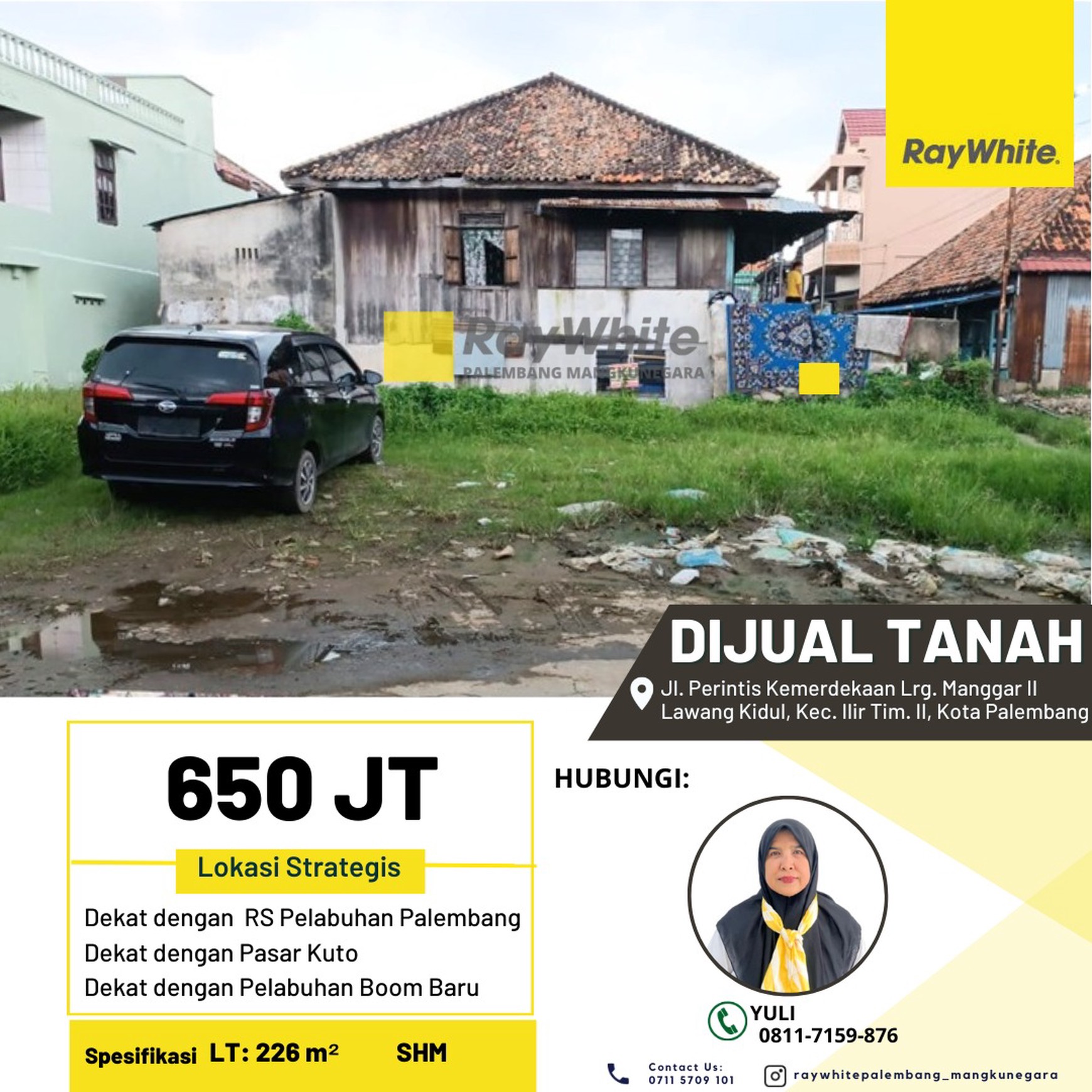 FOR SALE LAND ON PERINTIS KEMERDEKAAN STREET / DIJUAL TANAH
