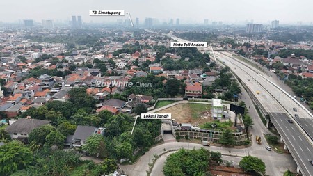 Andara tanah luas 688 dekat margasatwa pinggir tol depok antasari
