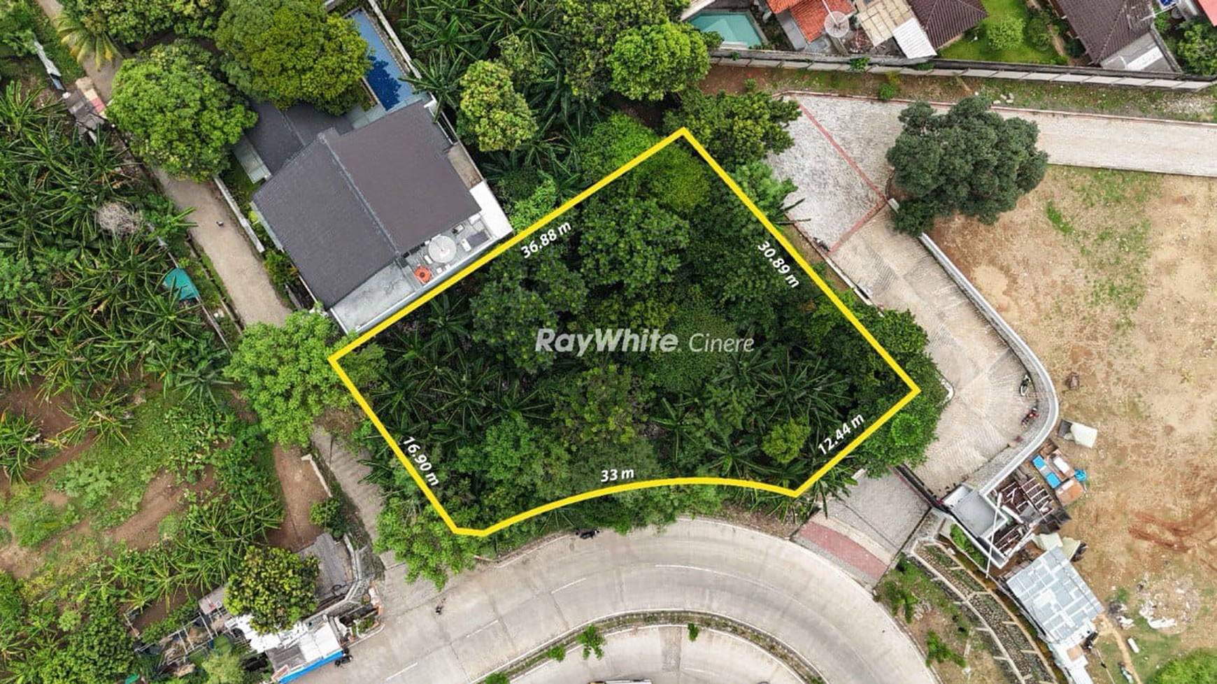 Andara tanah luas 688 dekat margasatwa pinggir tol depok antasari