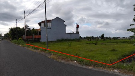 Tanah Pekarangan 1095 Meter Persegi Berada di jalan Bantul Km 7  Pendowoharjo Sewon Bantul