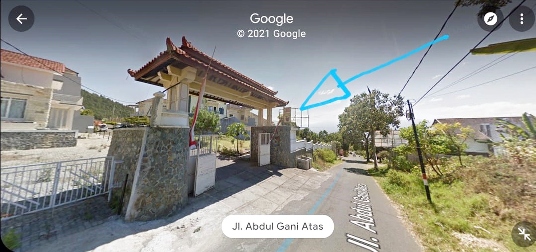 Tanah di Jl. Abdul Gani Atas Kota Batu Malang, Luas 18,5 x 33 m2, SHM, Hadap Timur, dkt Jatim Park 1 dan Klub Bunga, SIAP BANGUN - CT -