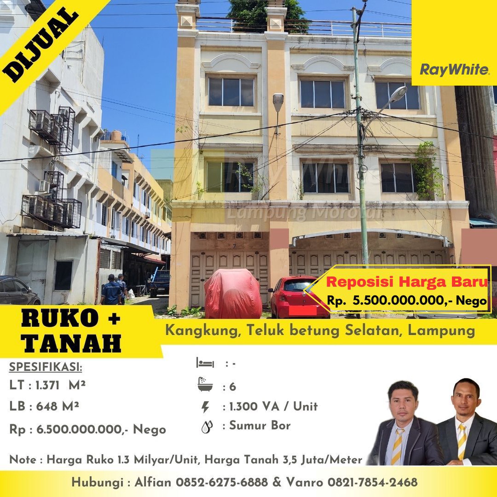 Dijual Ruko dan Tanah