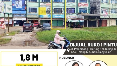 RUKO PALEMBANG BETUNG JUAL CEPAT 