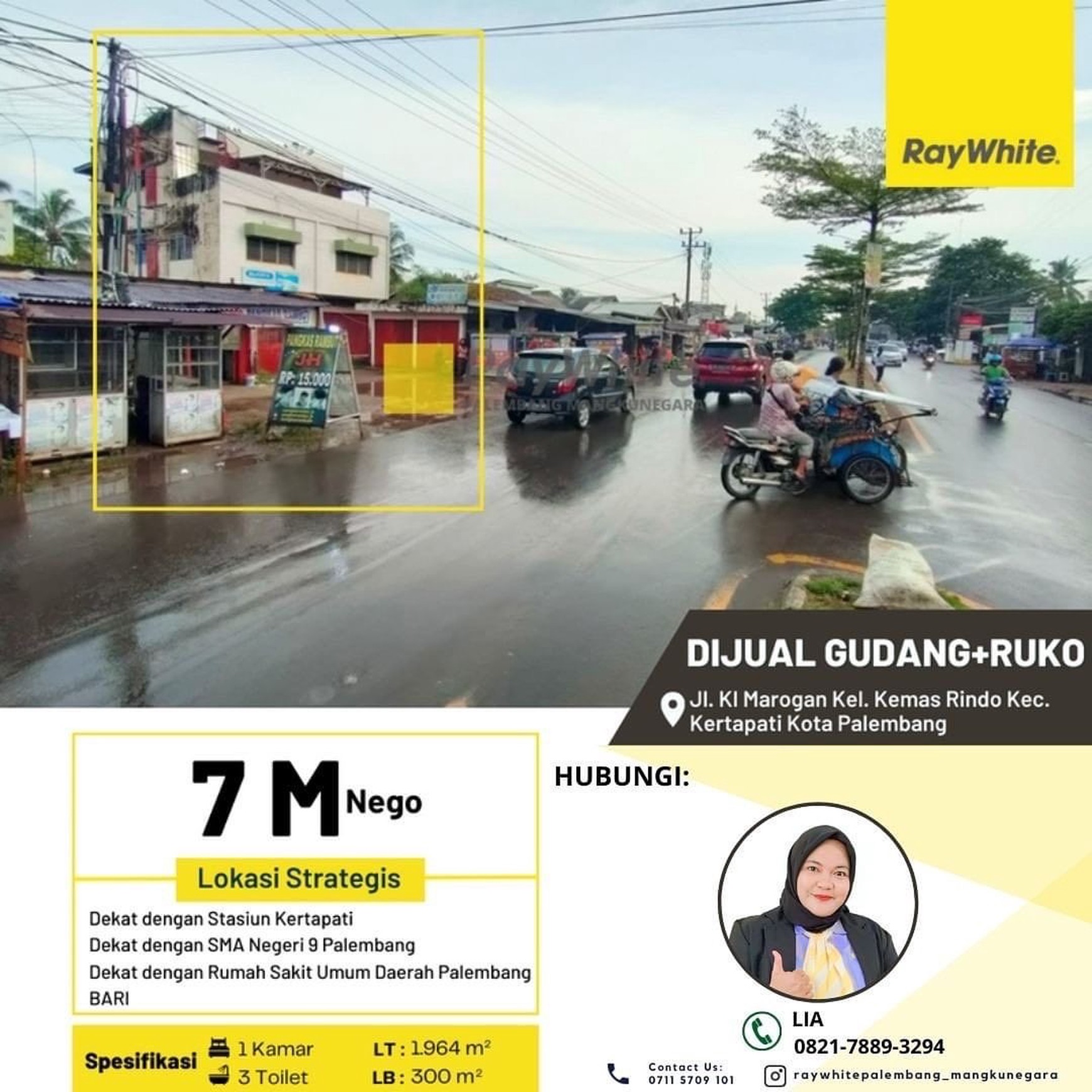 GUDANG + RUKO PALEMBANG 