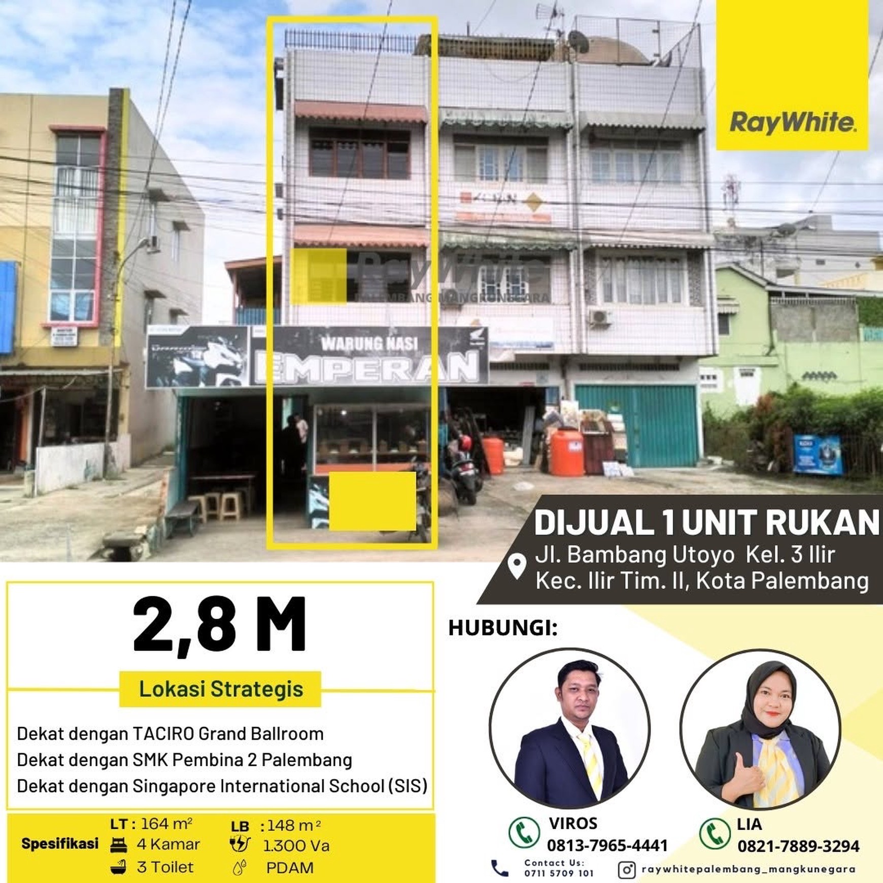 RUKO MURAH TENGAH KOTA PALEMBANG