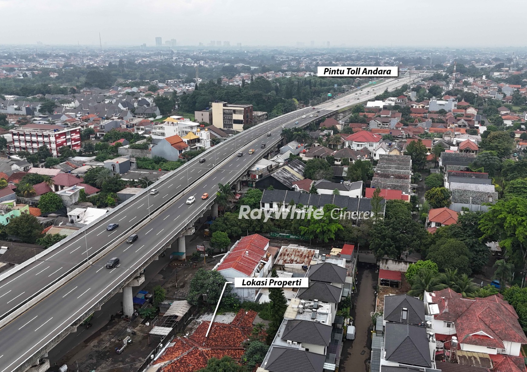 Tanah Siap Bangun Lokasi Strategis Dekat Tol Andara Cocok Untuk Usaha