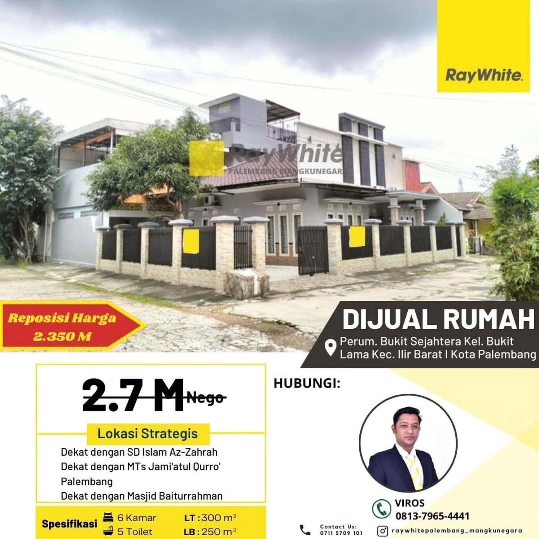 rumah murah di komp poligon palembang
