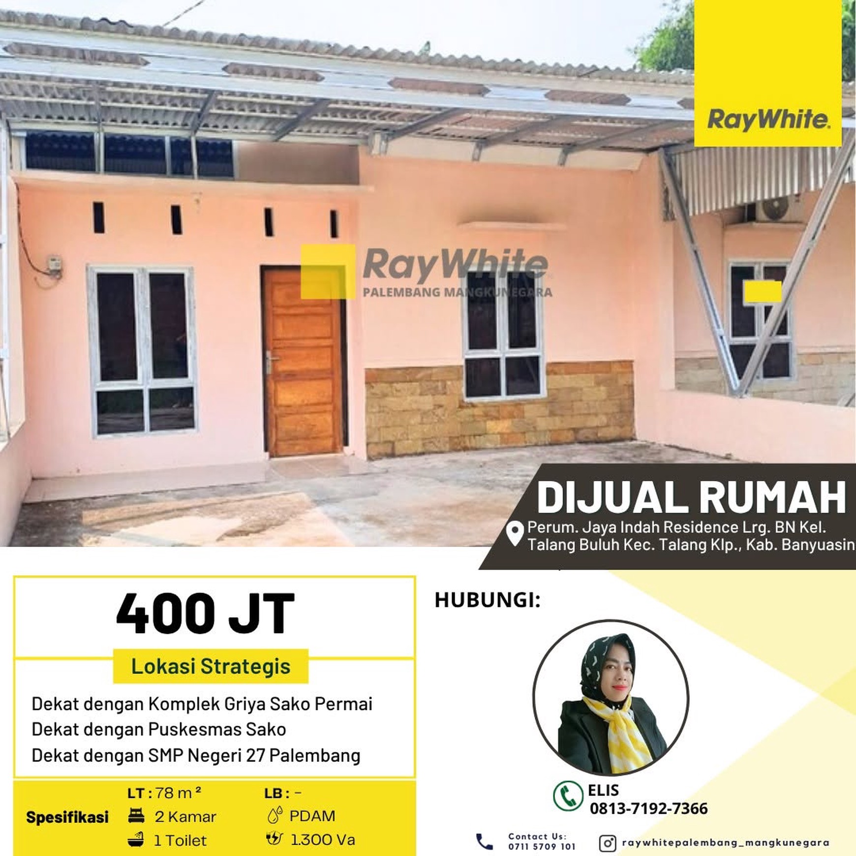 Rumah dijual dijual indah residence 