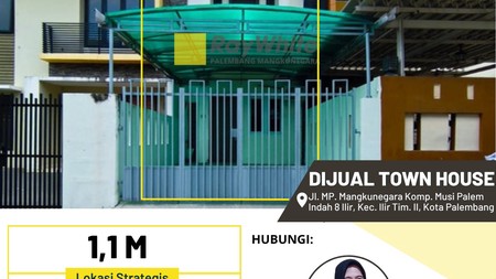 Di jual cepat Town House di dekat PTC mall Palembang