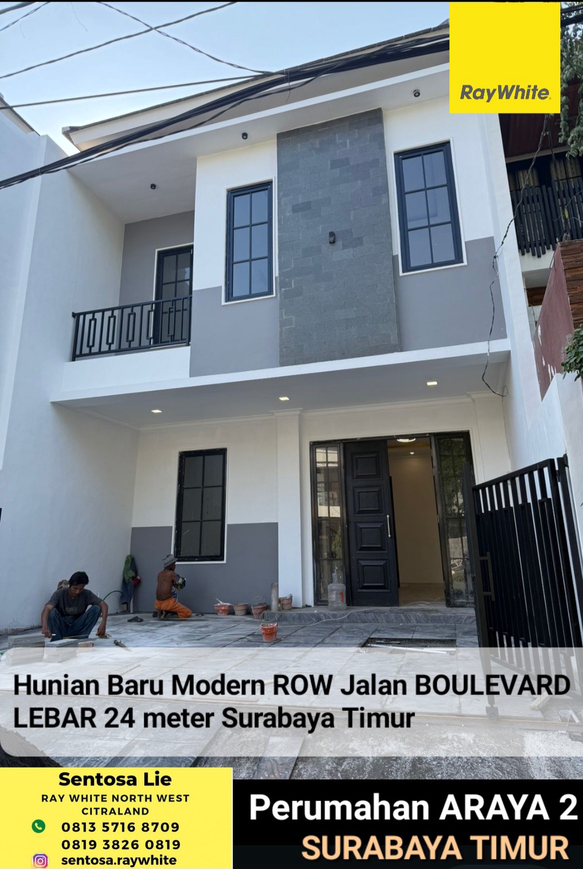 Murah 2 Milyaran Dijual Rumah Baru Araya 2 - Galaxy Bumi Permai Surabaya Timur Dekat Galaxy Mall, Raya Merr, Dharmahusada Indah