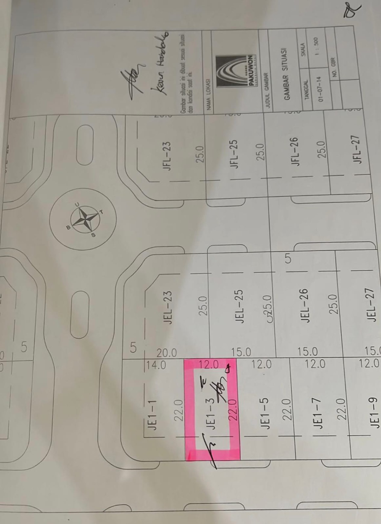 Rumah Hitung Tanah Area Cipete