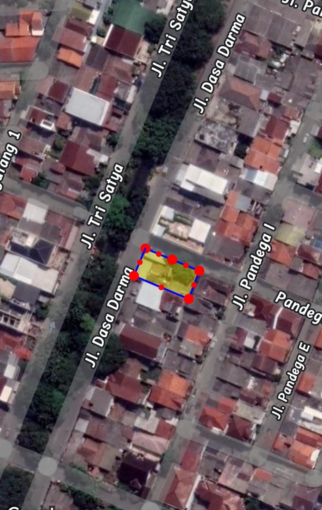 Kaveling Tanah Strategis Ramai Jalan Dasa Darma Pengasinan Rawalumbu Bekasi