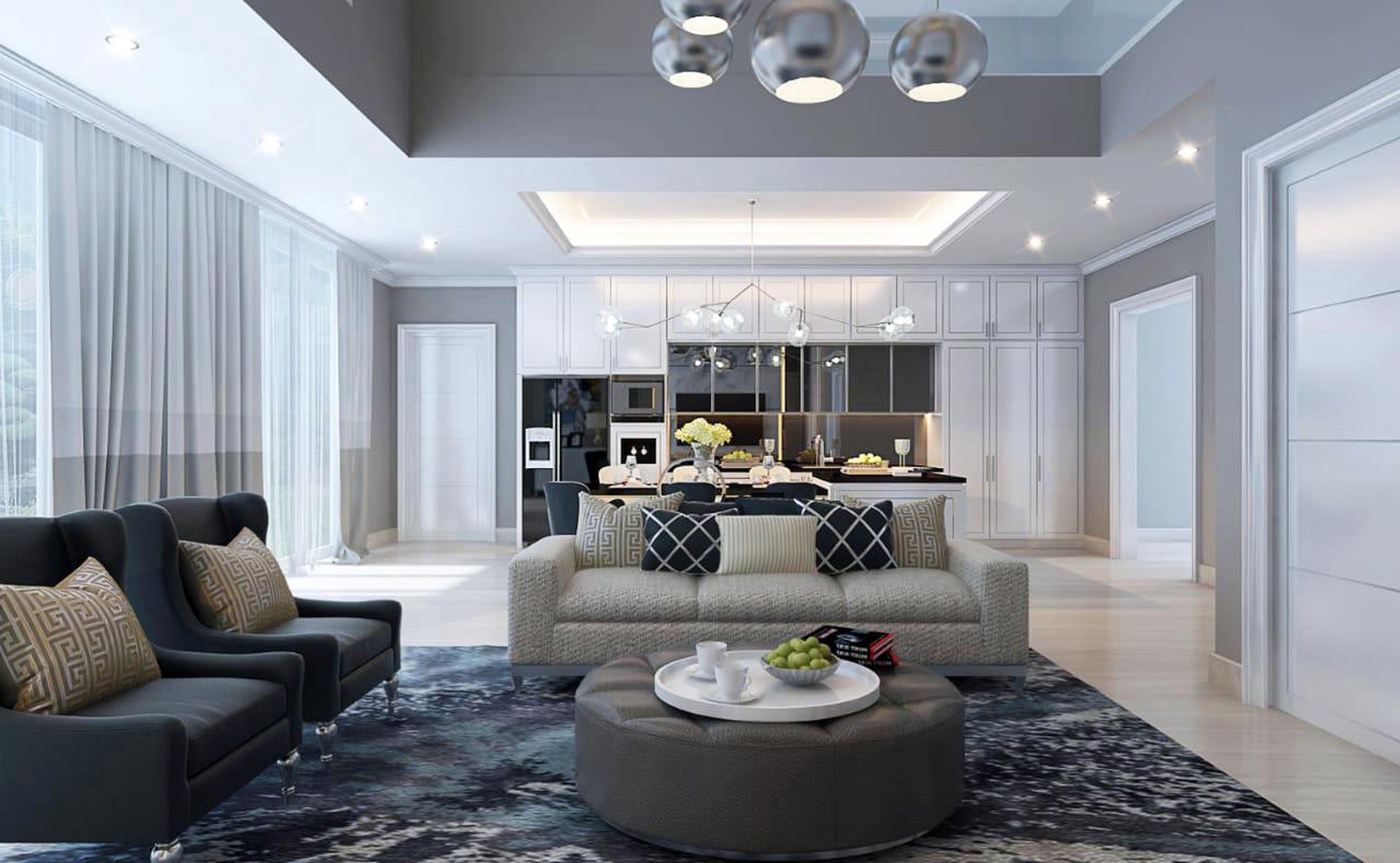 Rumah di Puri Galaxy - bangunan baru , design interior mewah., - TAN -