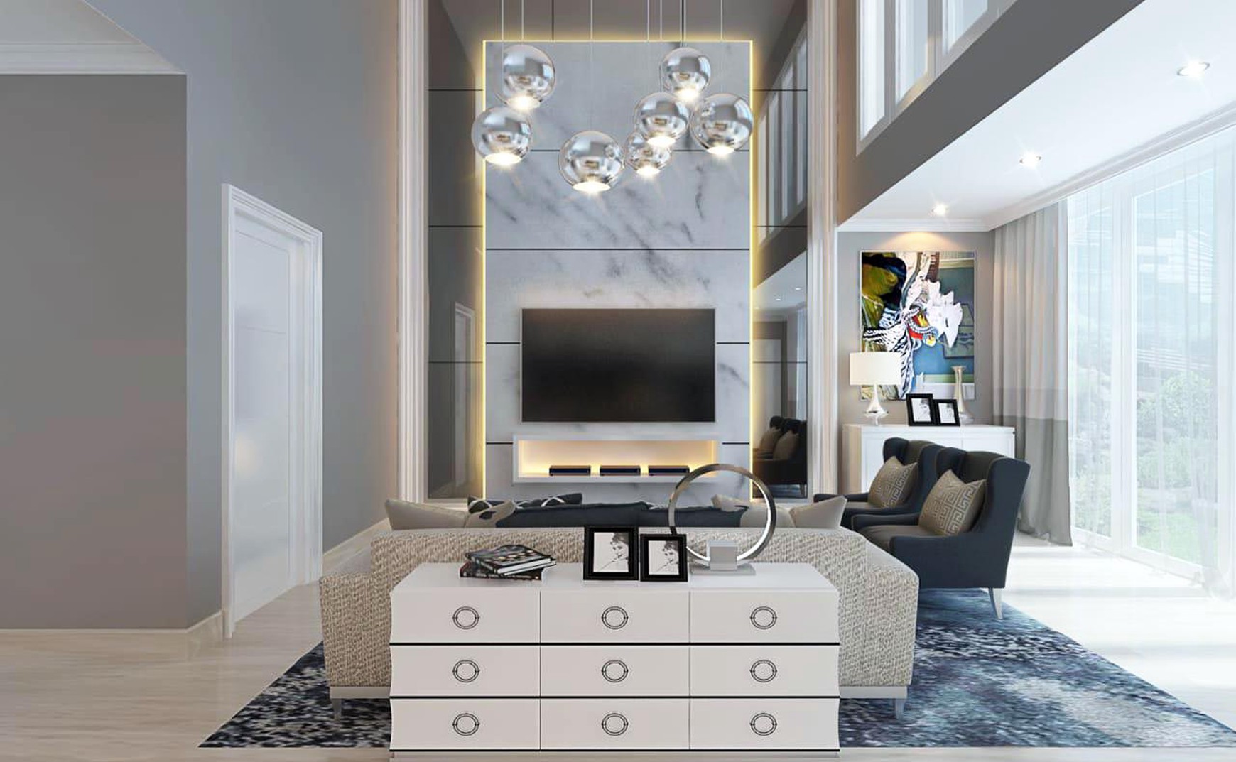 Rumah di Puri Galaxy - bangunan baru , design interior mewah., - TAN -