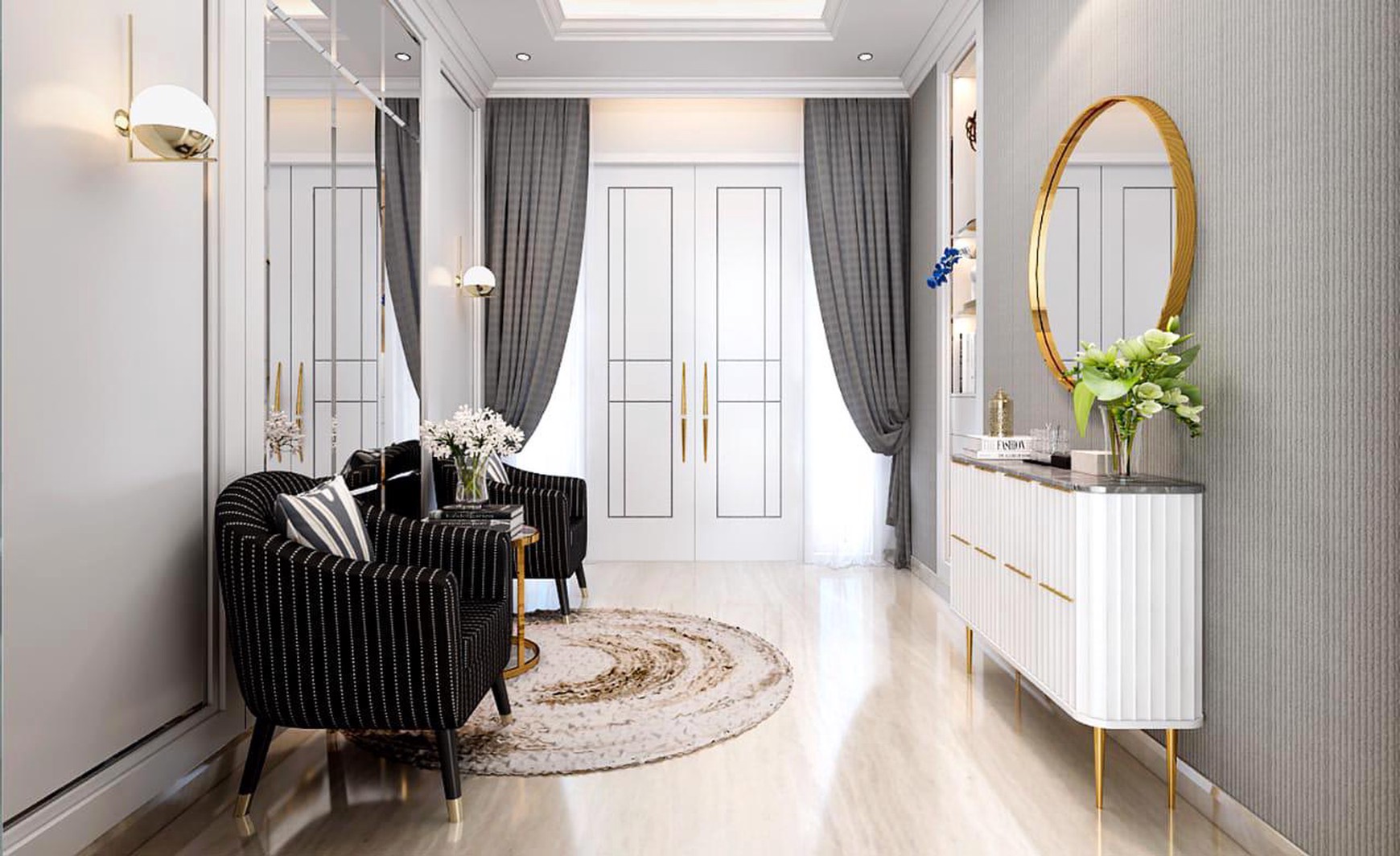 Rumah di Puri Galaxy - bangunan baru , design interior mewah., - TAN -