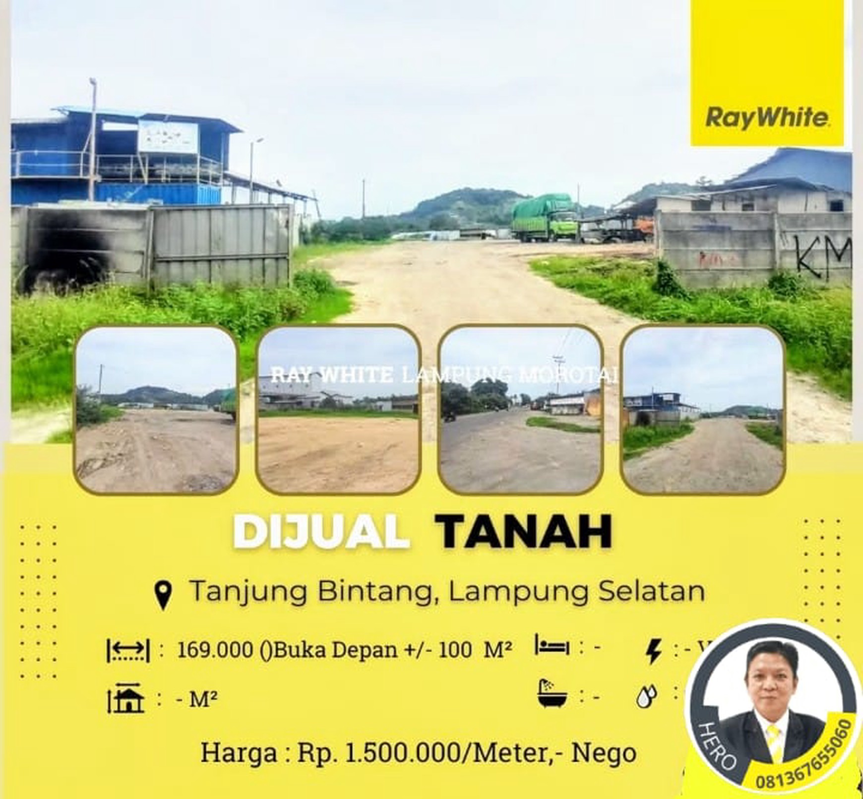 DIJUAL TANAH DI TANJUNG BINTANG LAMPUNG SELATAN