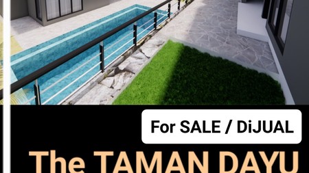Murah Dijual 437 m2 Private Pool Rumah Villa The Taman Dayu Pandaan Jatim - New Baru Modern Ada Kolam Renang Pribadi Dekat Lapangan Golf Taman Dayu -  Ciputra Golf - Dekat Akses Tol