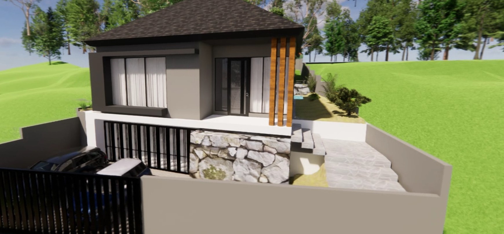Murah Dijual 437 m2 Private Pool Rumah Villa The Taman Dayu Pandaan Jatim - New Baru Modern Ada Kolam Renang Pribadi Dekat Lapangan Golf Taman Dayu - Ciputra Golf - Dekat Akses Tol