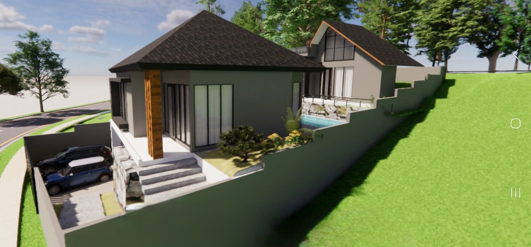 Murah Dijual 437 m2 Private Pool Rumah Villa The Taman Dayu Pandaan Jatim - New Baru Modern Ada Kolam Renang Pribadi Dekat Lapangan Golf Taman Dayu - Ciputra Golf - Dekat Akses Tol