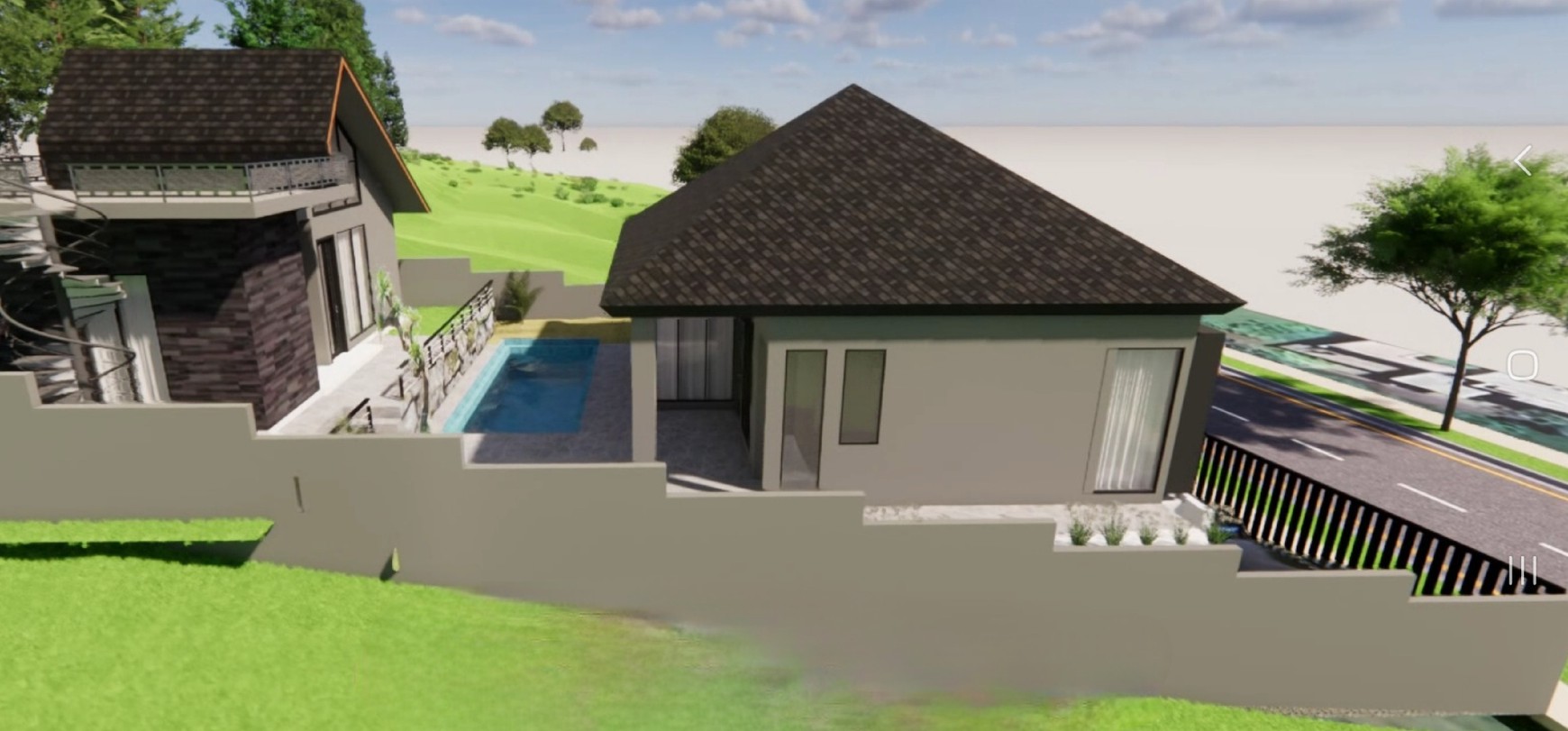 Murah Dijual 437 m2 Private Pool Rumah Villa The Taman Dayu Pandaan Jatim - New Baru Modern Ada Kolam Renang Pribadi Dekat Lapangan Golf Taman Dayu - Ciputra Golf - Dekat Akses Tol