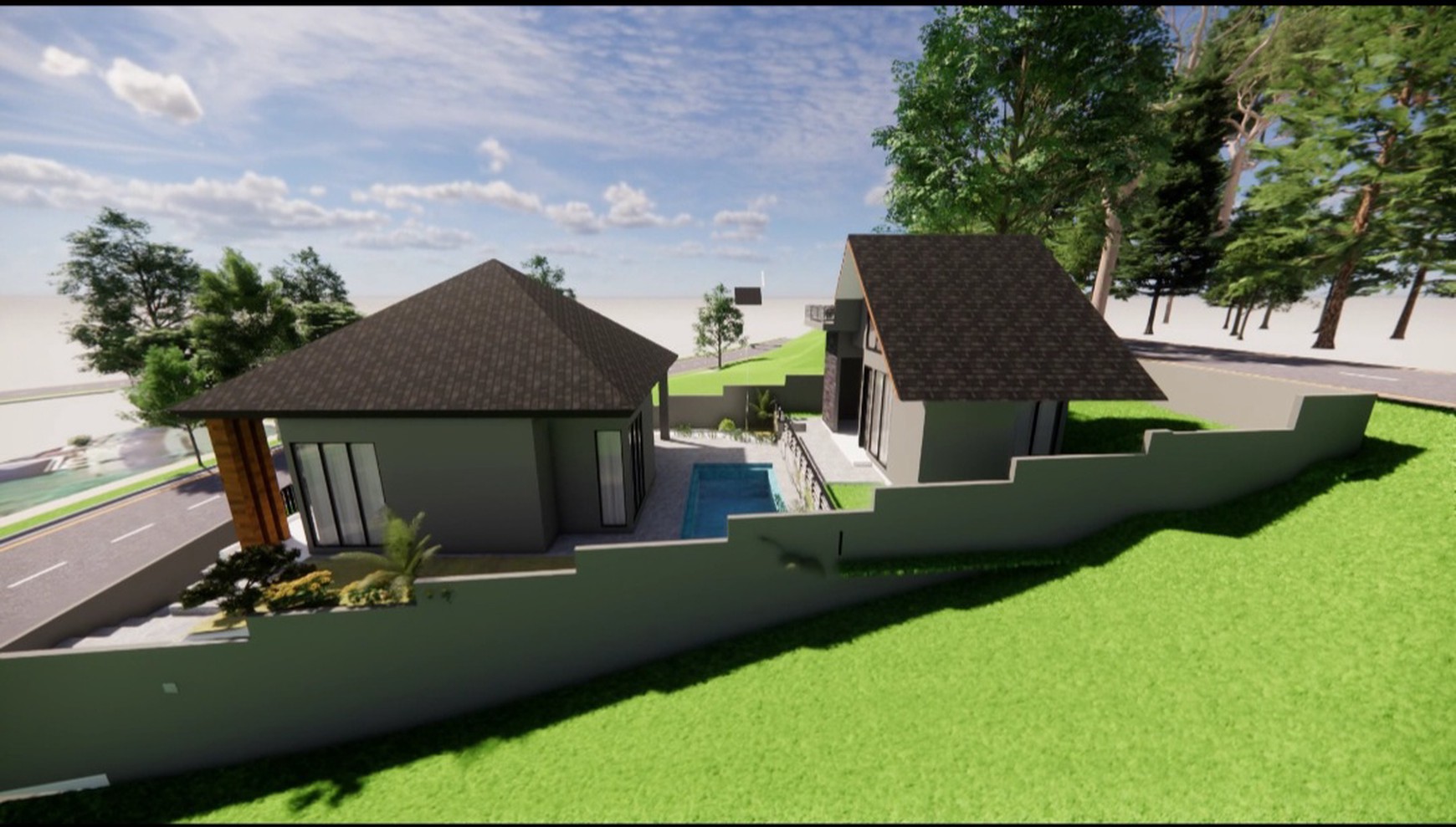 Murah Dijual 437 m2 Private Pool Rumah Villa The Taman Dayu Pandaan Jatim - New Baru Modern Ada Kolam Renang Pribadi Dekat Lapangan Golf Taman Dayu - Ciputra Golf - Dekat Akses Tol