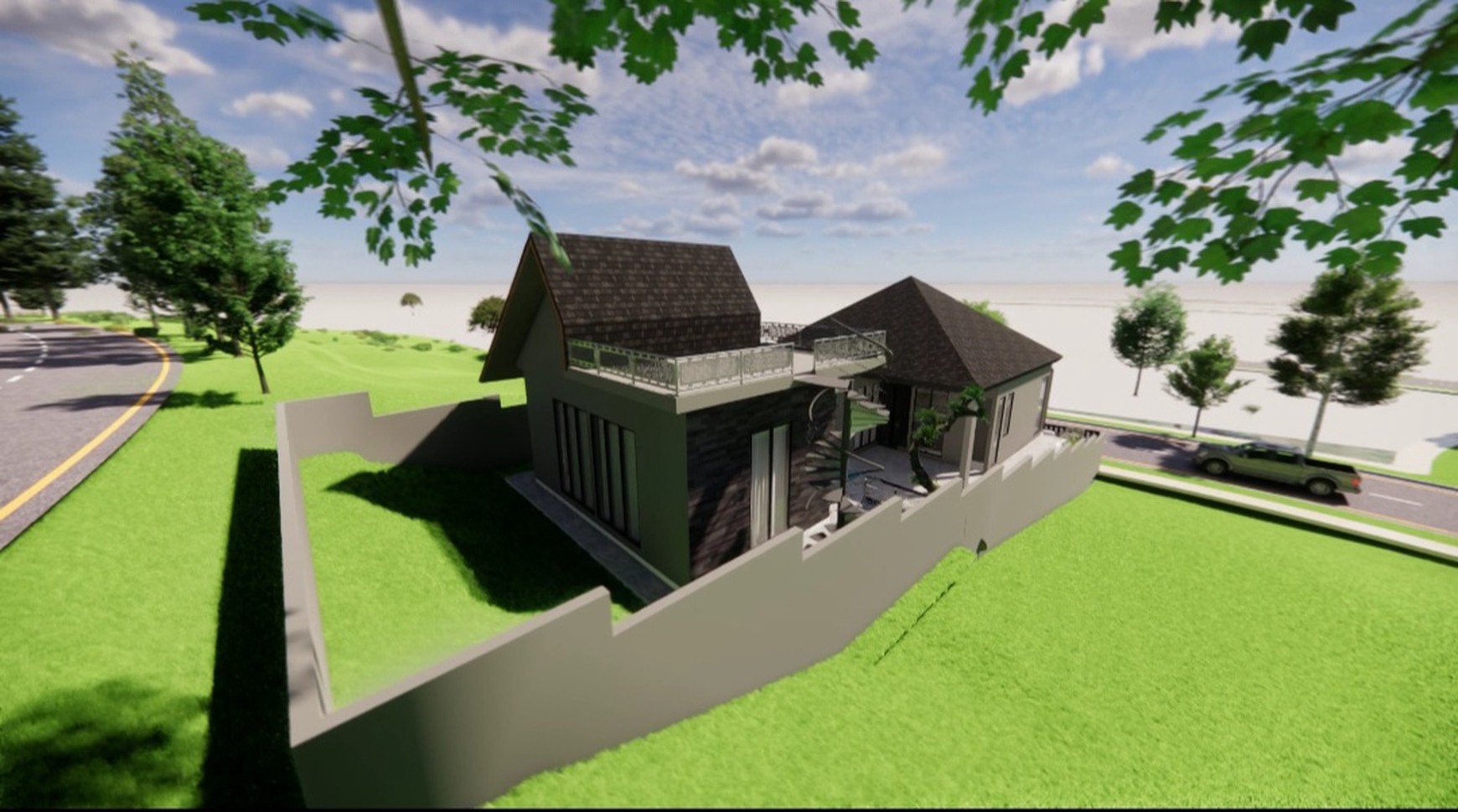 Murah Dijual 437 m2 Private Pool Rumah Villa The Taman Dayu Pandaan Jatim - New Baru Modern Ada Kolam Renang Pribadi Dekat Lapangan Golf Taman Dayu - Ciputra Golf - Dekat Akses Tol