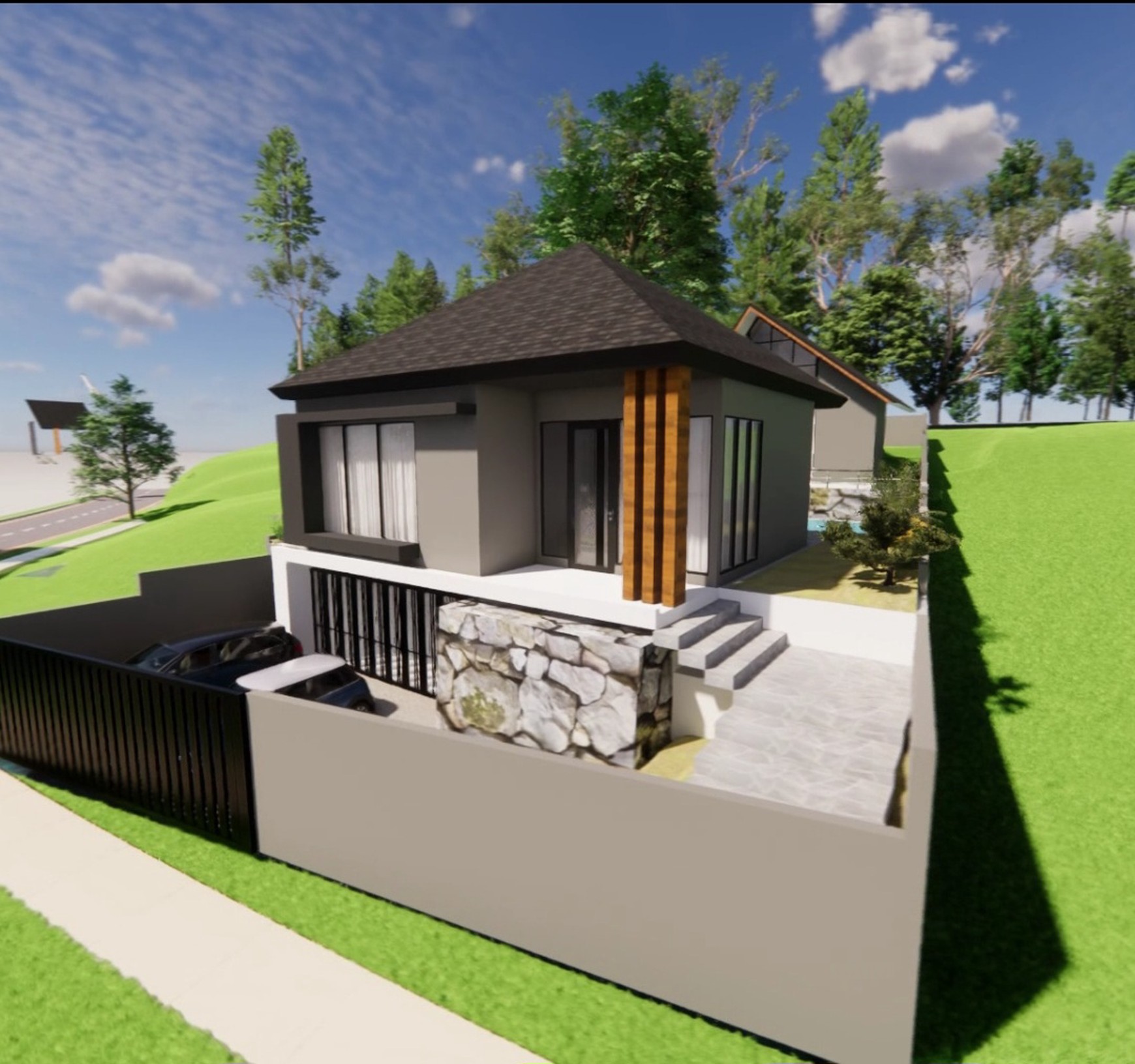 Murah Dijual 437 m2 Private Pool Rumah Villa The Taman Dayu Pandaan Jatim - New Baru Modern Ada Kolam Renang Pribadi Dekat Lapangan Golf Taman Dayu - Ciputra Golf - Dekat Akses Tol