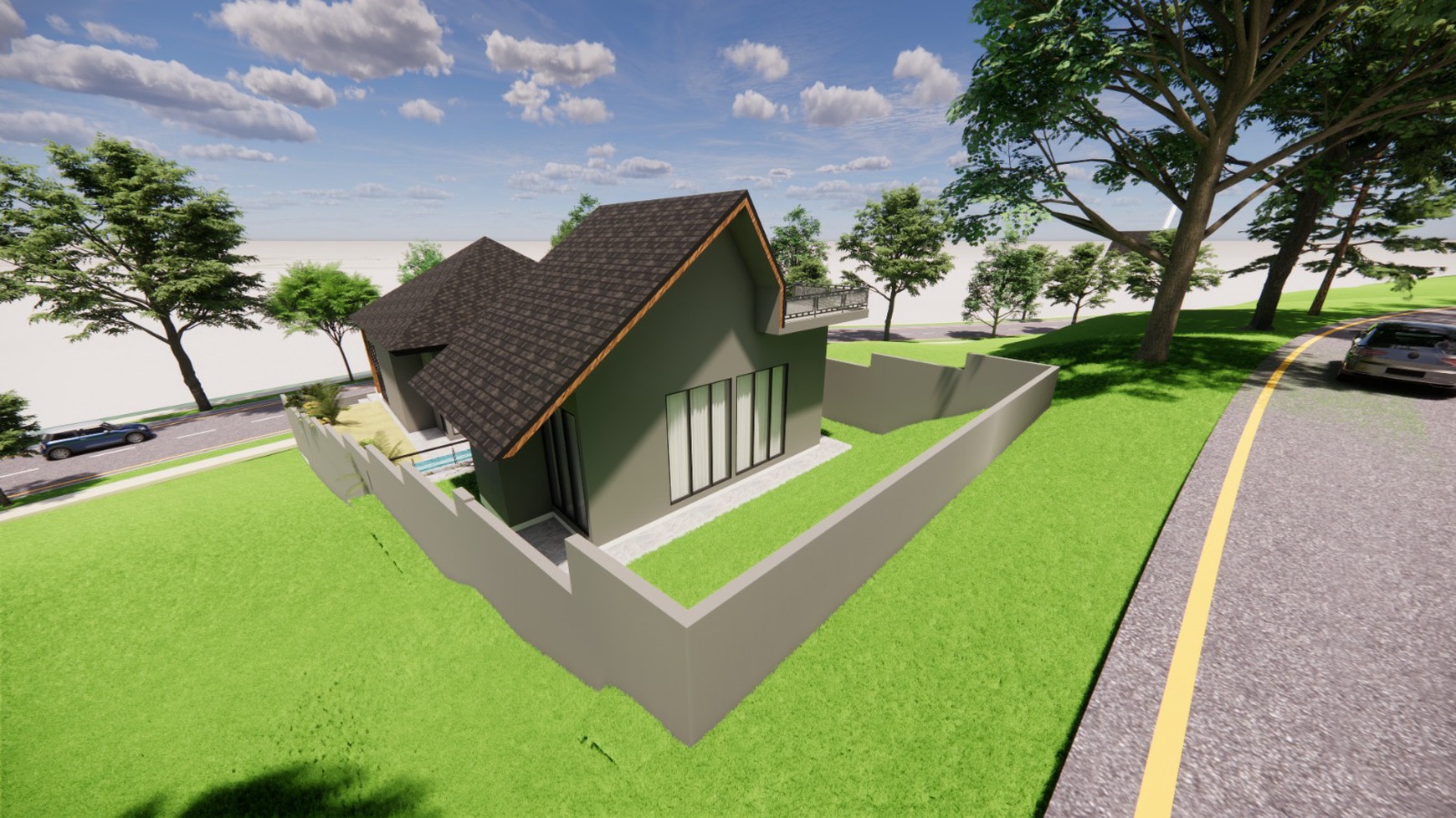 Murah Dijual 437 m2 Private Pool Rumah Villa The Taman Dayu Pandaan Jatim - New Baru Modern Ada Kolam Renang Pribadi Dekat Lapangan Golf Taman Dayu - Ciputra Golf - Dekat Akses Tol