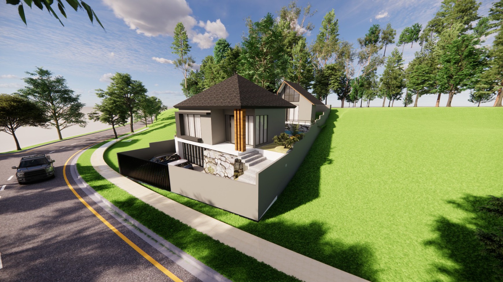 Murah Dijual 437 m2 Private Pool Rumah Villa The Taman Dayu Pandaan Jatim - New Baru Modern Ada Kolam Renang Pribadi Dekat Lapangan Golf Taman Dayu - Ciputra Golf - Dekat Akses Tol