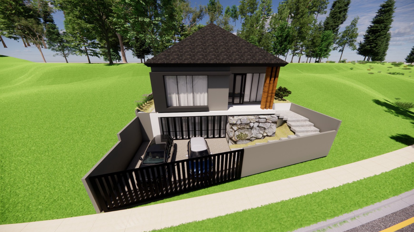 Murah Dijual 437 m2 Private Pool Rumah Villa The Taman Dayu Pandaan Jatim - New Baru Modern Ada Kolam Renang Pribadi Dekat Lapangan Golf Taman Dayu - Ciputra Golf - Dekat Akses Tol