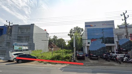 Tanah kosong ukuran 1.460 meter ( 16 x 92 ) dijalan Raya Jalur dua Lintas Sumatera pasar Natar desa Merak Batin Natar, Lampung Selatan (Lampung)