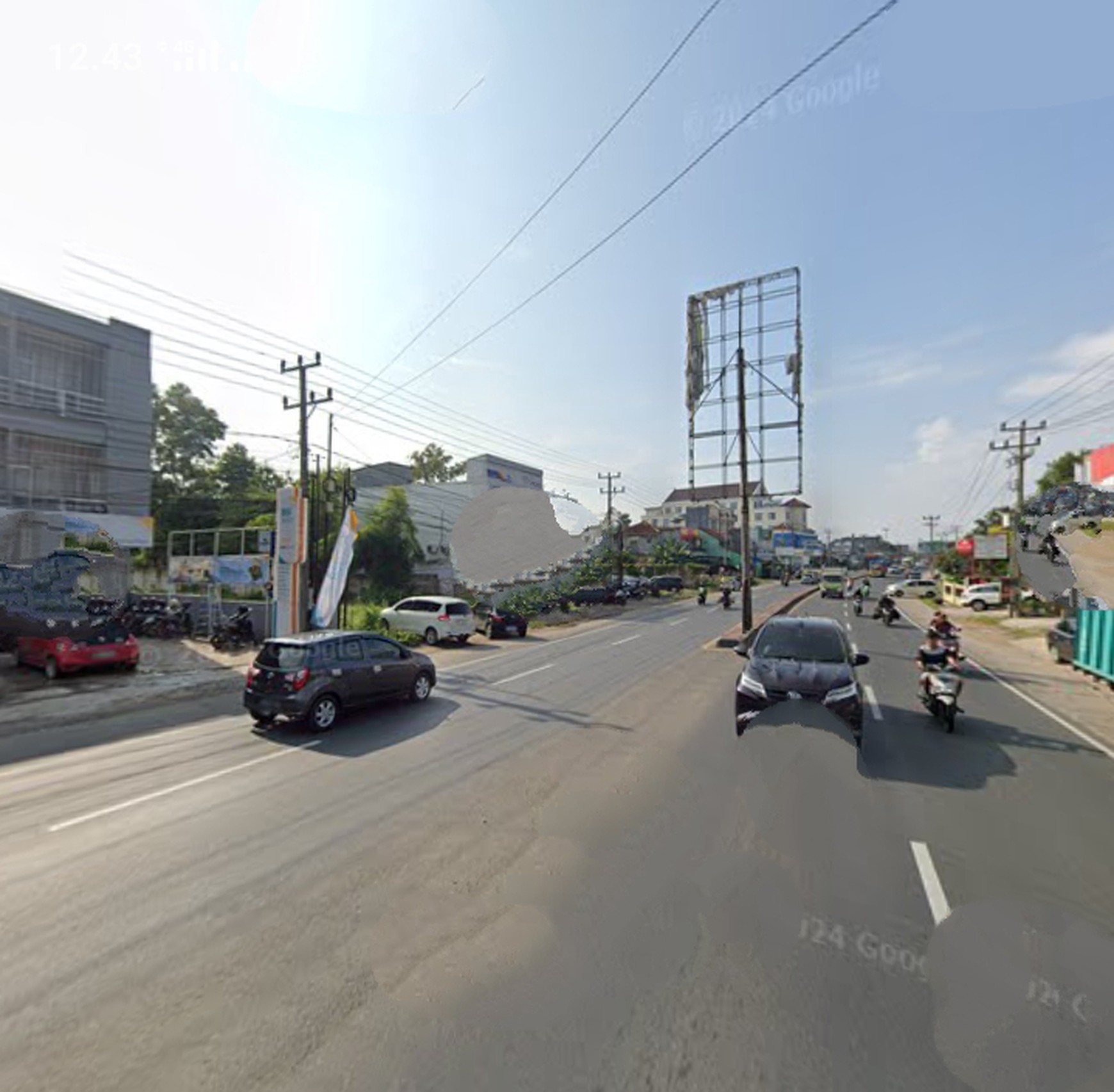 Tanah kosong ukuran 1.460 meter ( 16 x 92 ) dijalan Raya Jalur dua Lintas Sumatera pasar Natar desa Merak Batin Natar, Lampung Selatan (Lampung)