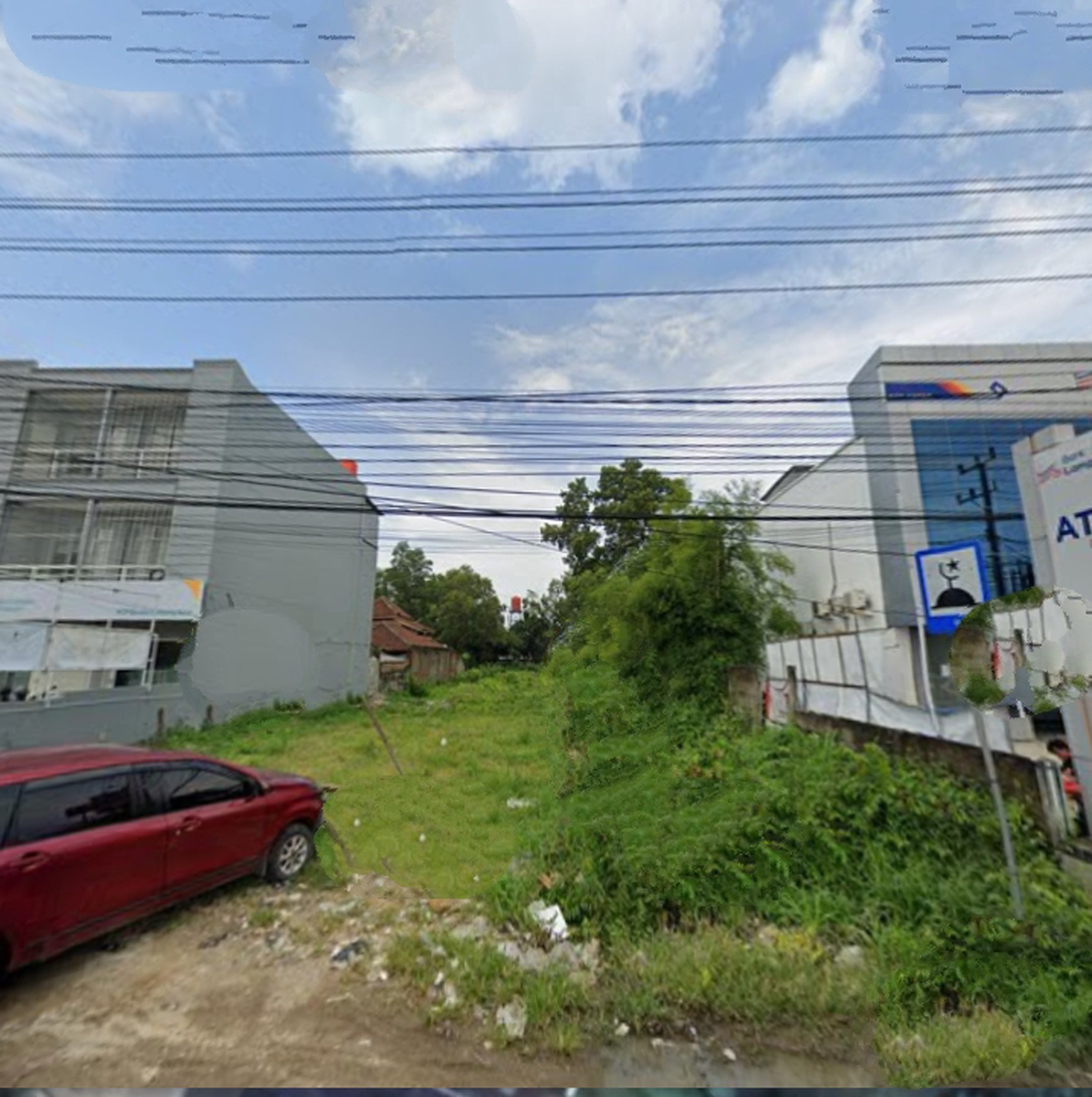 Tanah kosong ukuran 1.460 meter ( 16 x 92 ) dijalan Raya Jalur dua Lintas Sumatera pasar Natar desa Merak Batin Natar, Lampung Selatan (Lampung)