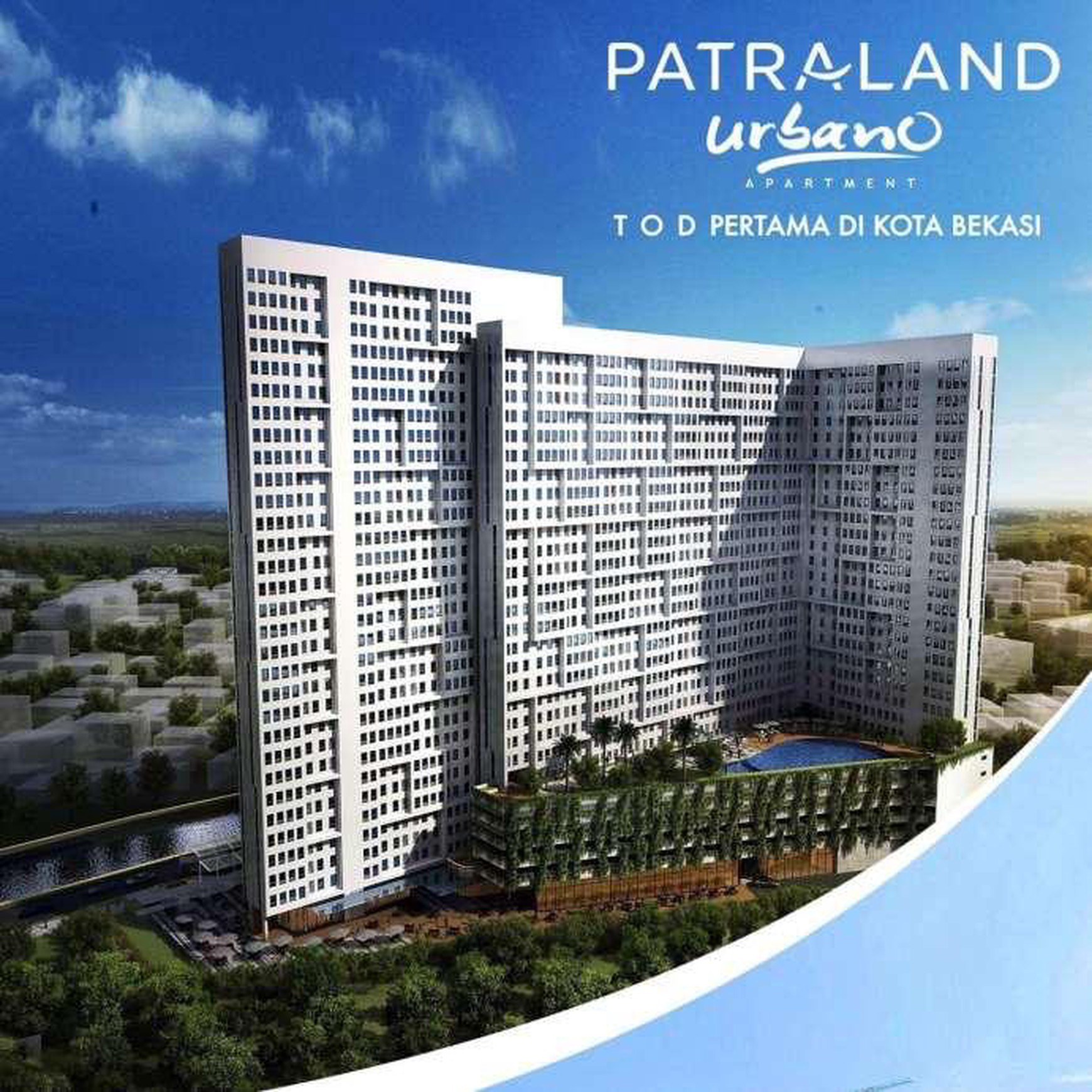 DIJUAL APARTEMEN STUDIO PATRALAND URBANO BEKASI SEBELAH STASIUN KRL BEKASI KOTA