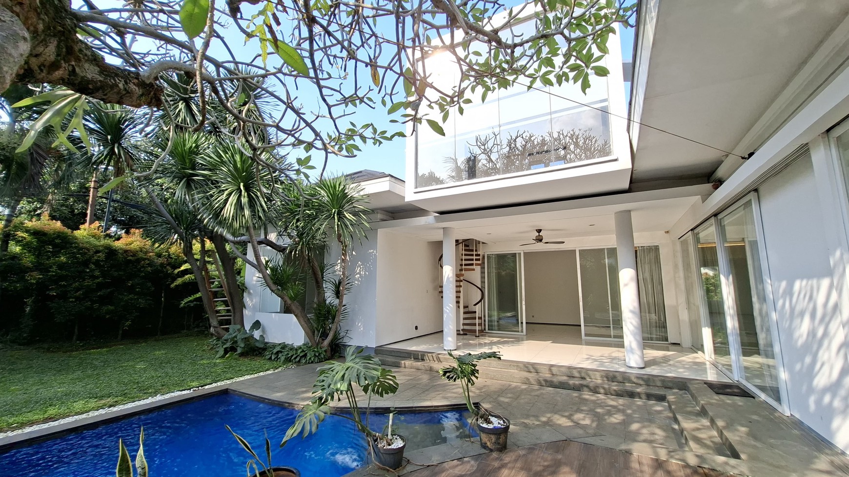 Large Piece Of Land with Modern Tropical House at Jl. Ampera Raya