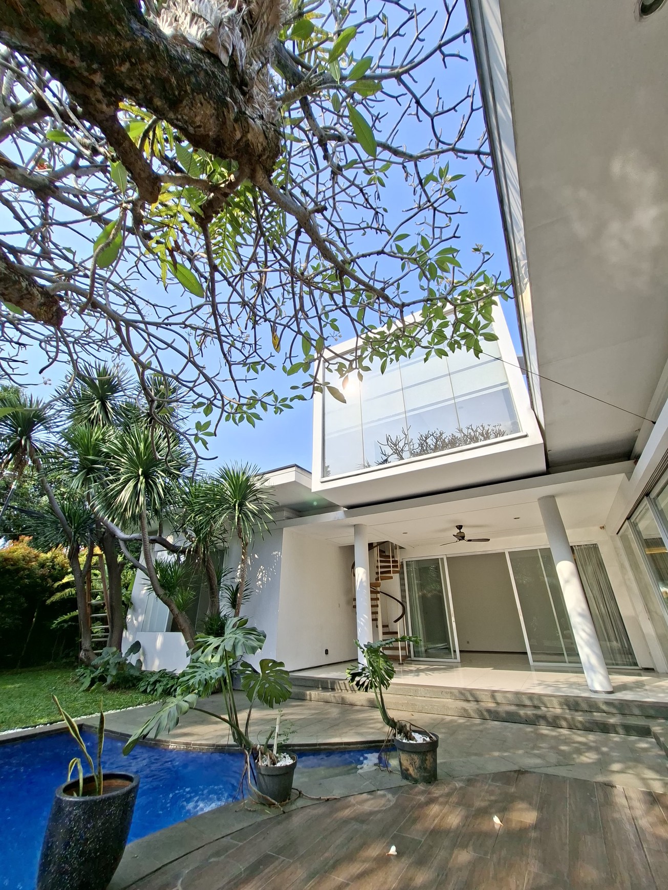 Large Piece Of Land with Modern Tropical House at Jl. Ampera Raya