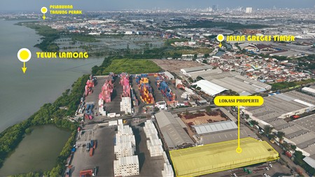 Gudang Murah dan Luas dengan Lokasi yang Strategis dekat Pelabuhan Menghemat Logistik anda, di Asemrowo Surabaya