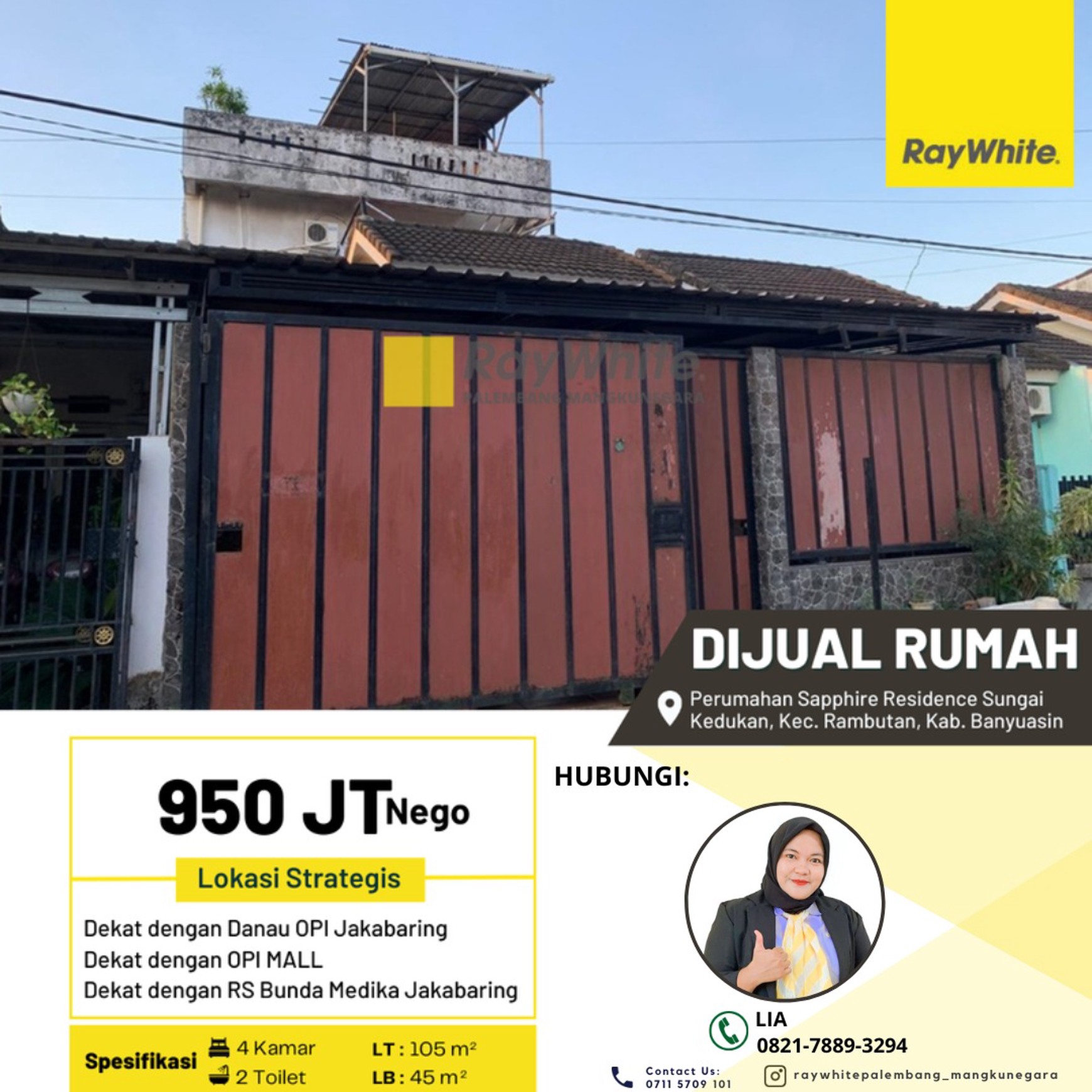 RUMAH MURAH TENGAH KOTA PALEMBANG