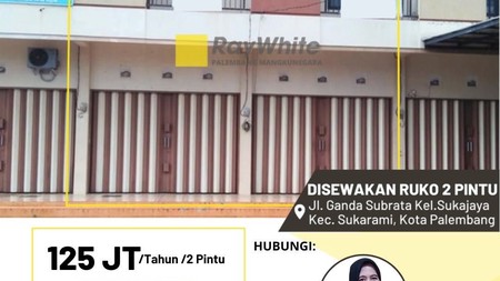ruko sewa murah palembang