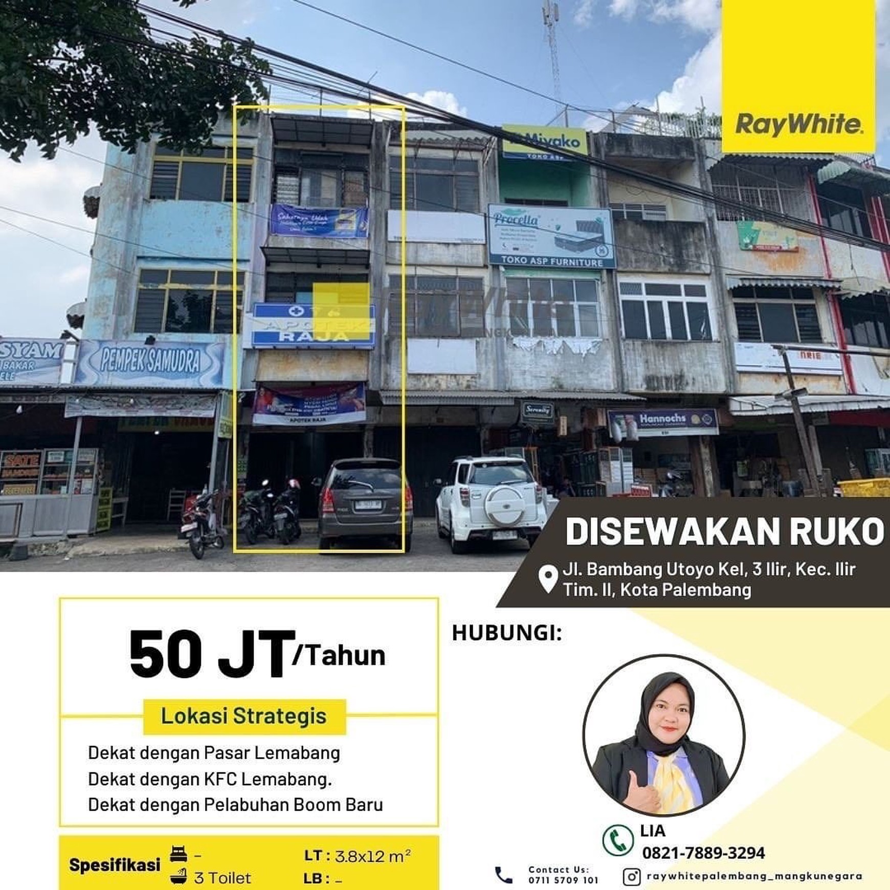 RUKO SEWA MURAH PALEMBANG