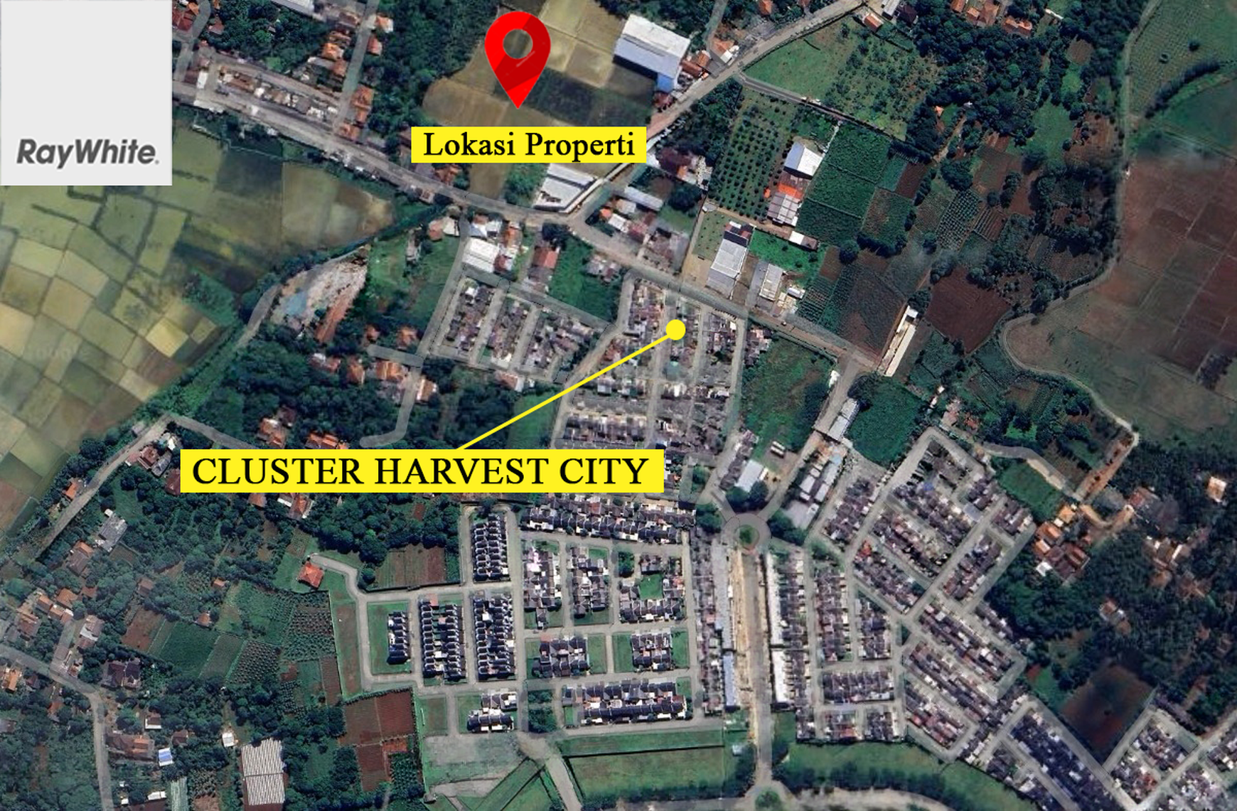 FOR SALE Tanah Kavling 5.033 Meter Dekat Cluster Harvest City Cikarageman Bekasi Jawa Barat