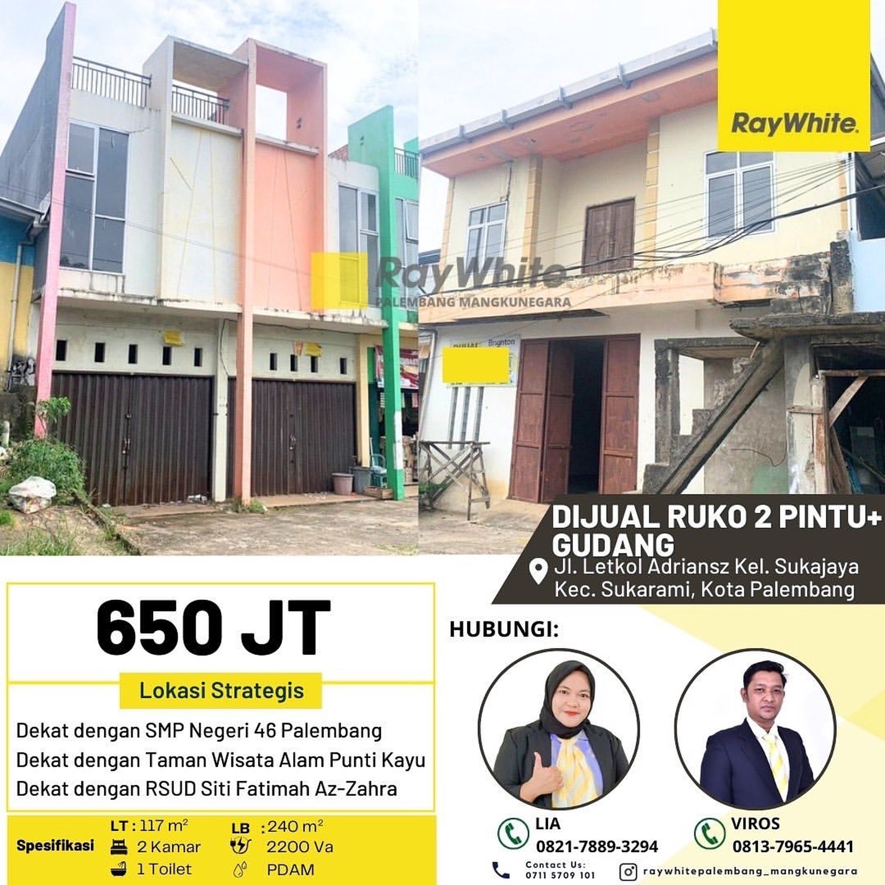 RUKO + GUDANG PALEMBANG 