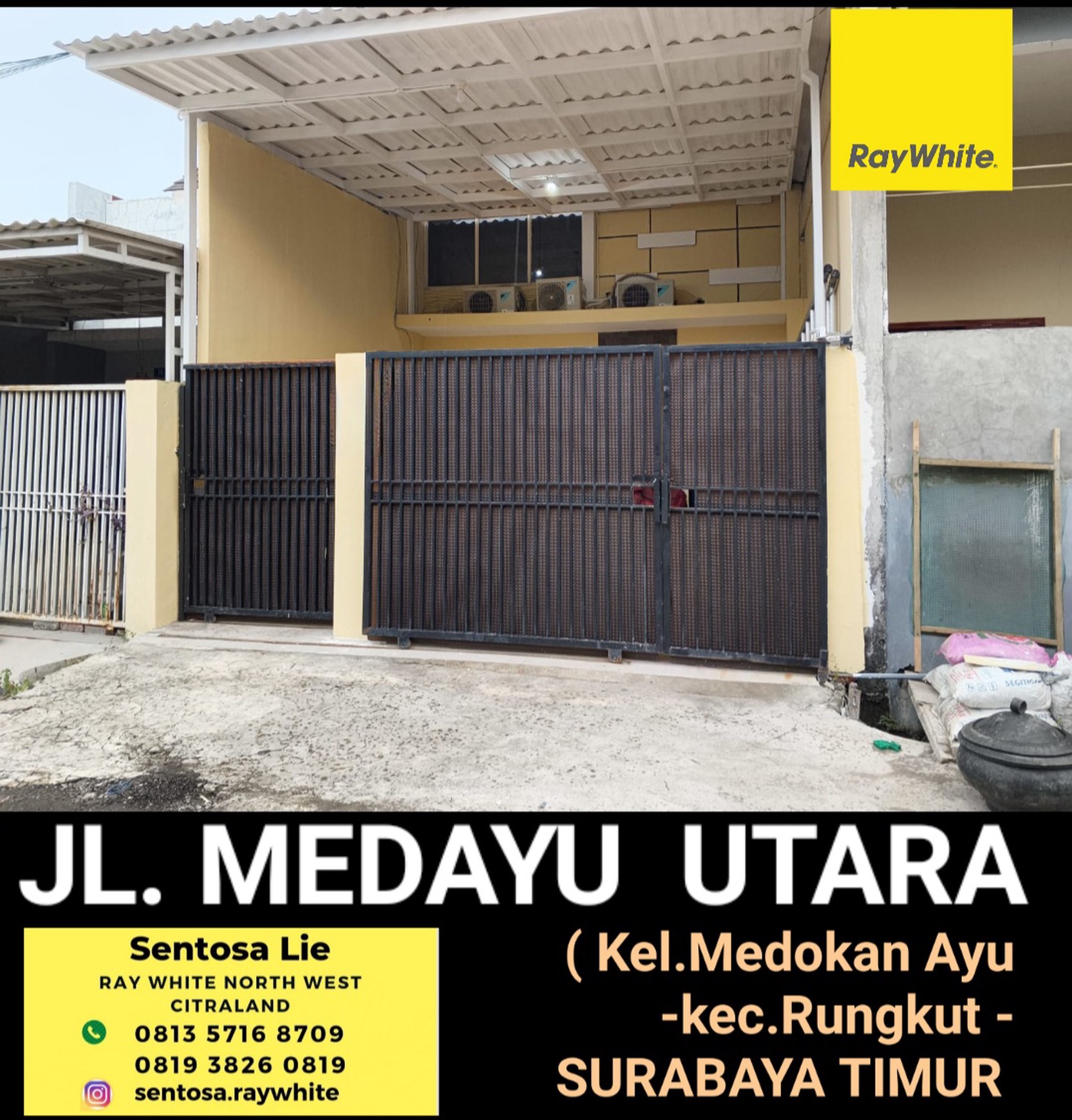 Rp.800 Juta-an Dijual Rumah Medayu Utara - Medokan Ayu - Rungkut Surabaya Timur Dekat Wonorejo , Pandugo, Merr