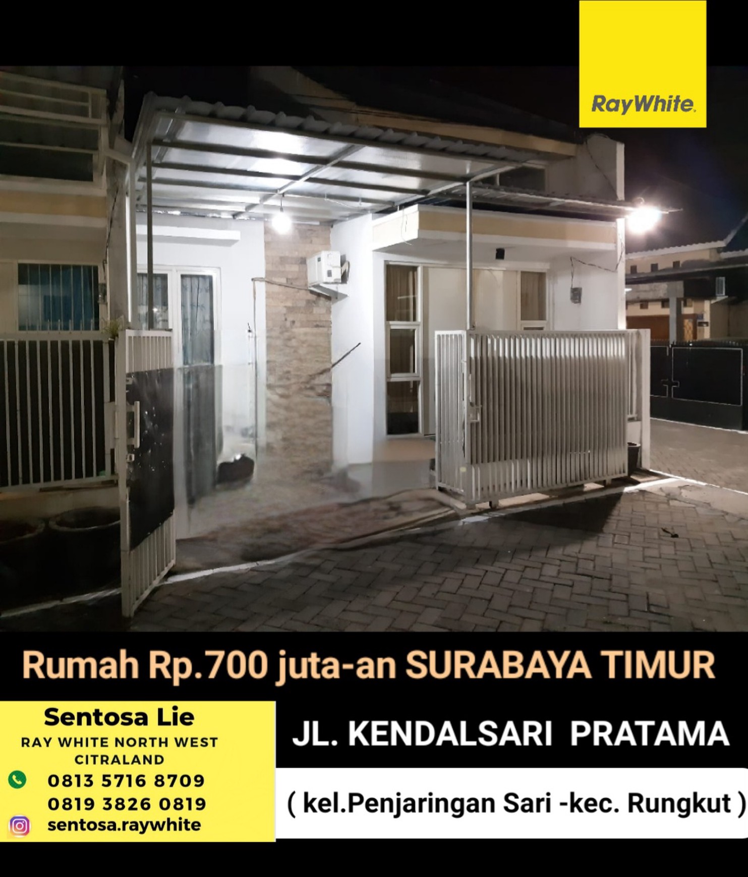 Murah Rp.700 Juta-an Rumah Rungkut Surabaya Timur - Kendalsari Pratama - Penjaringan Sari - Shm - Minimalis Modern Siap Huni dekat Raya MERR , Trans Mart Rungkut