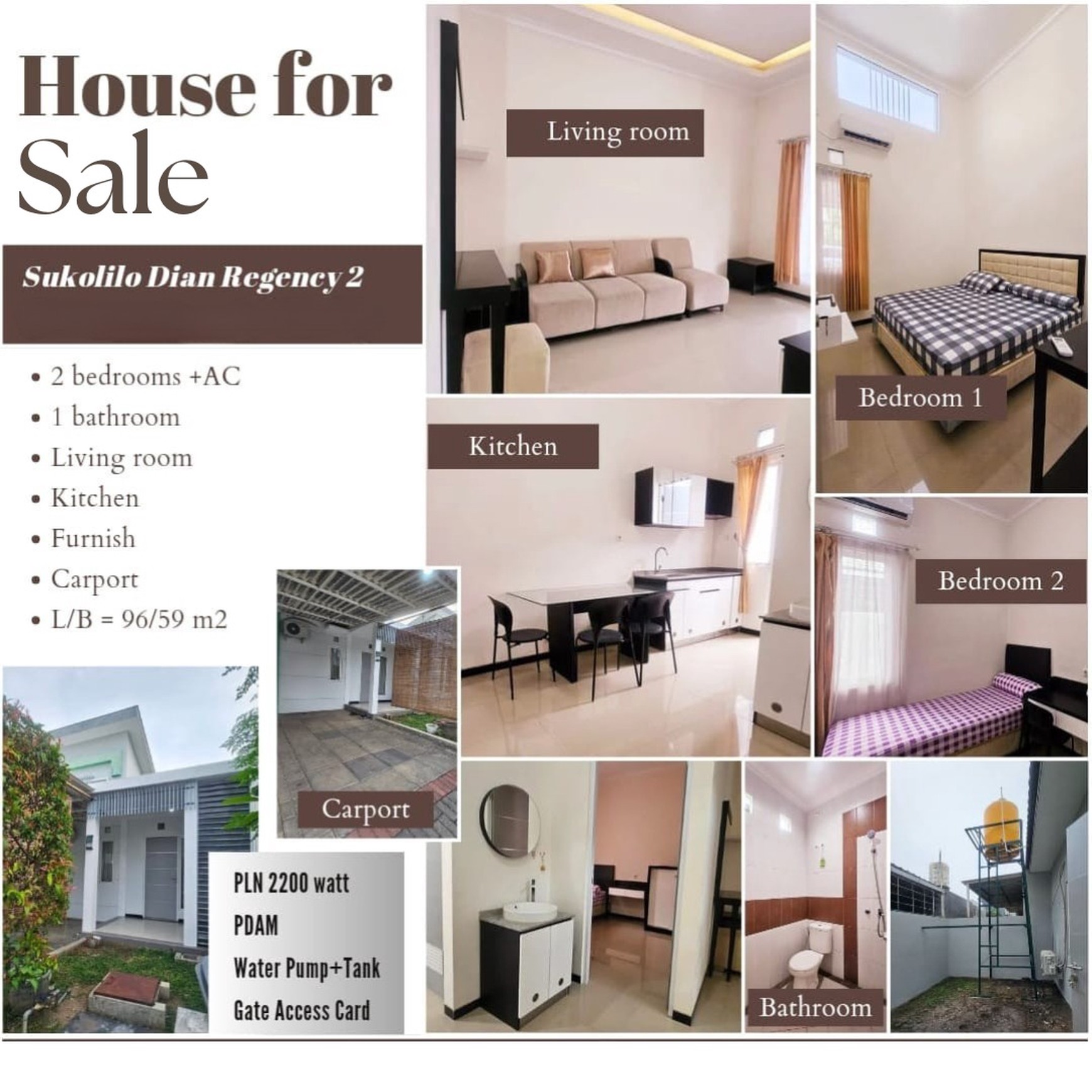Dijual Rumah Sukolilo Dian Regency 2